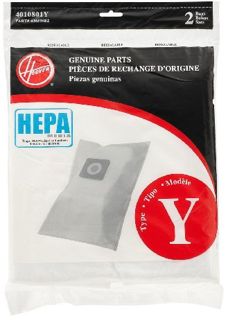 Hoover Commercial Hepa Y Vacuum Replacement Filter/Filtration Bag, 2/Pack