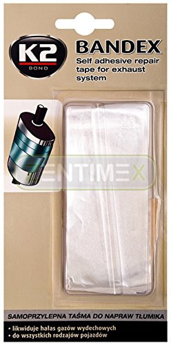 ZentimeX Cinta adhesiva de reparación de silenciador de escape, cinta de reparación, selladora de ruido, resistente al calor, autoadhesiva, 0,9 m