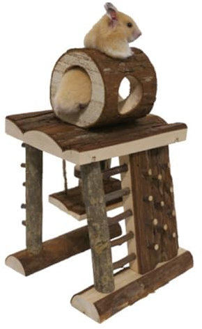 Rosewood Small Animal Activity Toy Activity Climbing Tower Boredom Breaker, Brown, One Size