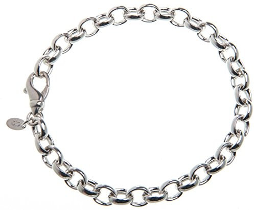 Erbskette Armband 7mm - 925 Sterling Silber, Länge 21cm
