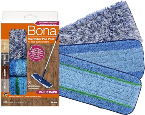 Bona Hardwood Power Plus Deep Cleaning Pad 3 Pack by