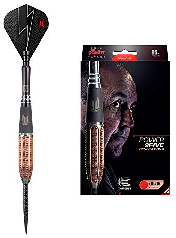 Target Darts Power 9Five G5 Dartpfeile mit Stahlspitze, 22 g