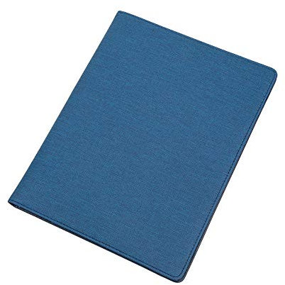 Alassio 30182 - Schreibmappe A4 BALACCO aus Polyester, Konferenzmappe in blau, Organisationsmappe ca. 31,5 x 25 x 2 cm, mit A4 Schreibblock, Visitenkartenfach und 1 Stiftschlaufe