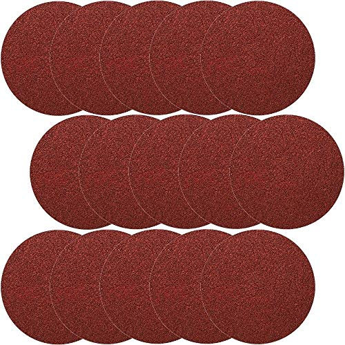 40x Klettscheiben Ø 180mm ohne Loch Körnung 80 Klett Schleifpapier Exzenterschleifer Schleifscheiben Klettschleifscheiben Klettbefestigung ungelocht Exzenter