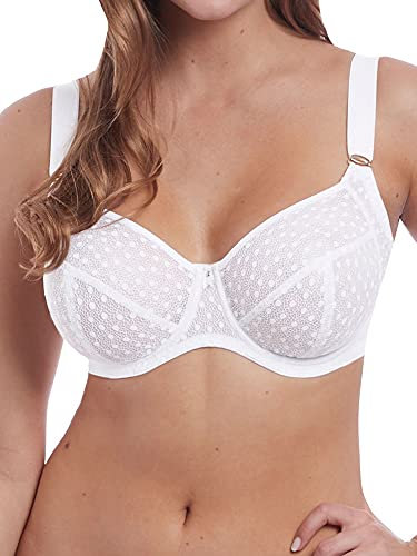 Freya Women's Starlight Underwire Side Support Bra Demi, Opaque, White, 30D