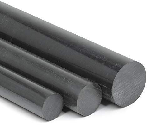 POM Rundstab schwarz Ø 100 mm - Länge 1000 mm - massiver Kunststoffstab