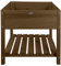Esschert Design Hochbeet Gardenlust Hochbeet aus Holz zum Bepflanzen für Gemüse im Garten, Terrasse und Balkon - Mit Ablage für Gartenutensilien - Braun-78,8 x 78,8 x 78 cm