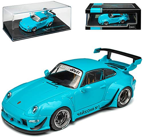 alles-meine.de GmbH Porsche 911 993 Coupe Blau RWB Rauh Welt 1993-1998 1/43 Ixo Modell Auto