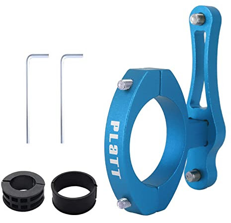 PLATT Bike Bottle Cage Mount Aluminium Alloy Bicycle Water Bottle Cage Handlebar/Seatpost Mount for Road Bikes MTB Kids Bike(Bule)