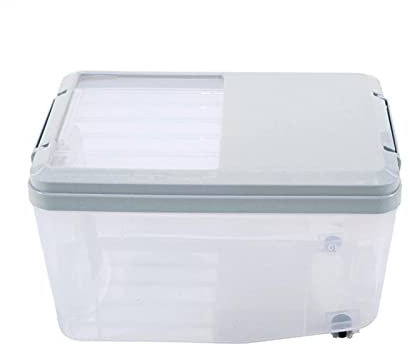 Dispensador de comida de cocina 5 / 10L Caja de almacenamiento de plástico Caja de almacenamiento Cereva Cubierta Caja de arroz Insecto Resistencia a la humedad Cilindro de arroz con taza de arroz med
