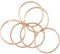 Craftelier - Set of 6 Metal Ring Binding Rings Ideal for Scrapbooking and Crafts | Rings for Albums, Notebooks, Planners or Planners | Size Ø 60 mm · Rose Gold