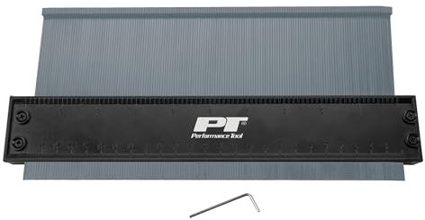 Performance Tool W80142 Konturenlehre zum Kopieren von Winkeln, gebogenen und ungeraden Formen, perfekt für Heimwerker, Tischler und Holzarbeiter, 25,4 cm