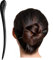 Bastoncini per Capelli Neri Semplici in Legno Bacchette per Capelli Forchetta per Capelli per Donne Ragazze Bastoncini per Capelli Creatore di Panini per Capelli Lunghi Accessori per Capelli in Legno