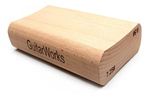 TUOREN 2-Way Fingerboard Radius Sanding Blocks for Guitar Bass Fret Leveling Luthier Tools (7.25/ 9.5 Radius)