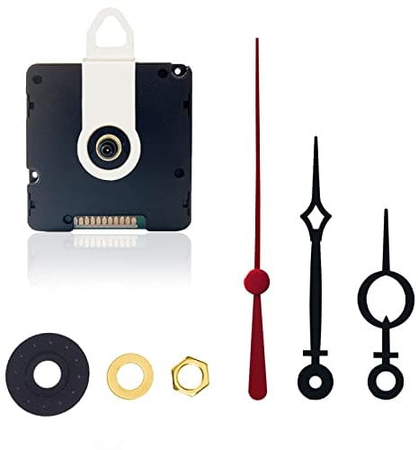 WinTaim Atomic Clock Movement with 2-3/4 inch Clock hands, 43/64 inches (17mm) Axis Length MSF Radio Electric Controlled Clock, Auto Adjust Winter and Summer time