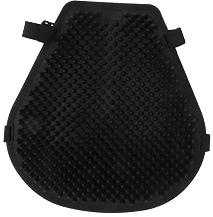 KIMISS Coussin de Siège de Moto, Coussin de Siège en Gel de Moto Refroidissant la Pression D'absorption des Chocs Soulageant la Housse de Siège Noire Universelle