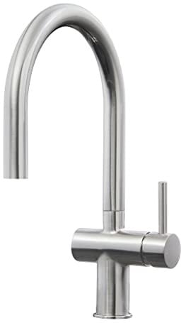 Liquida W19BN Single Lever Pull Out Head Brushed Nickel Kitchen Mixer Tap