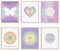 Jack Meets Kate Aura-Poster, inspirierende, adrette Wandkunst, positive Bestätigung, Wanddekoration, ungerahmt, 6 Stück (20,3 x 25,4 cm)