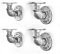 LINKPIPES Rohr Regalhalterungen 4-Pack Industrieregal Vintage Wand montiert schwimmende Regale Heavy Duty dekorative rustikale Regalhalterungen 3.94*3.94 (Weiß Antique)