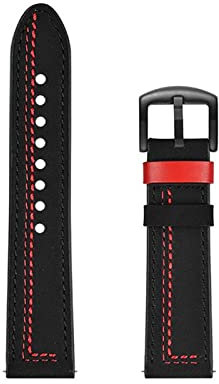 Pulsera de Cuero Ver 4 6mm 42mm / Magic SmartWatch Band Strap Pulsera Wambands Black Hebilla Ajuste for Huawei Adecuado GT Ajuste Activo for Honor(Schwarz,22mm)