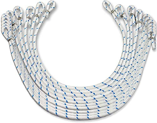 FBS Fahnenschlingen 30 Stück Fahnenführungsringe für Fahnen I Fahnenmasten bis 100 mm Durchmesser I zur Fahnenbefestigung von Flaggen am Fahnenmast