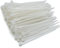 200 Pezzi Fascette Plastica Bianche 100 * 3.6 mm, MgcTolBox Piccole Fascette Trasparenti Elettricista in Nylon, Mini Fascette Per Cavi | Bianco