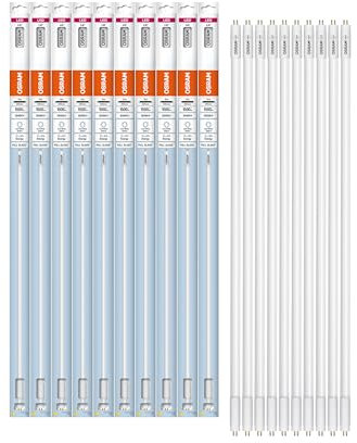 OSRAM LED TUBE T5 HF HE21 849 mm, lineare LED-Röhre, 10W, 1500lm,4000K, kaltweißes Licht, LED-Ersatz für herkömmliche T5-Leuchtstoffröhren mit G5 Sockel, lange Lebensdauer, energiesparend,10-Pack