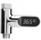 Asixxsix Duschthermometer, 0~100 ℃ Baby-Badewasserthermometer mit 360° Drehbarem Bildschirm, LED-Digitalanzeige, Duschwasserthermometer für Badezimmer, Keine Batterien Erforderlich
