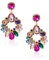 XOUDKE Orecchini Zirconi Donna Orecchini in Acciaio Inossidabile,Rettangolo Grande Orecchini Pendenti a Goccia con Strass Geometrici, Regalo San Valentino Compleanno Natale