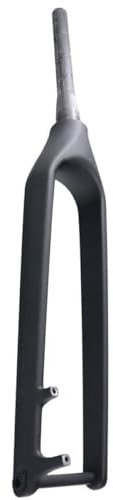 DHNCBGFZ Carbon Fiber 1-1/2 Tapered Front Fork 29er Carbon Bike Rigid Fork Thru Axle 15x110mm Boost 28.6mm Disc Brake Mountain Bike Fork(Black)