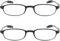 Mcoorn Lesebrille Flexibel Leicht Liegen für Damen Herren, Blaulichtfilter Lesehilfe Klein Biegsam Tragbar TR90, Dioptrien +1.5