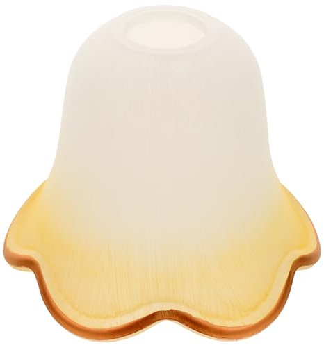 Gadpiparty Abat-Jour En Forme De Lys Fleur De Tulipe Abat-Jour En Verre De Remplacement Abat-Jour De Style Européen Couverture D'ampoule Vintage Pour Lustres Suspendus Applique Murale, X17W02J15XMRXJ