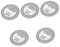HEMOTON 5 Stück Stylus Debugging Disk Vinyl Strobe Lineal Werkzeug Vinyl Plattenspieler Disc Vinyl Plattenspieler Zubehör Rundes Stroboskop Disc Geschwindigkeitserkennung Für Vinyl