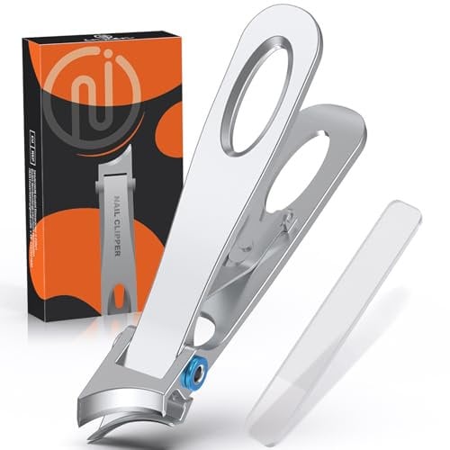 Coupe Ongle Pied Professionnel Lame biseautée à 45° Pour ongles incarnés épais, Ergonomie Coupe Ongle Set Avec Ouverture Mâchoire Large en Acier Inoxydable,Coupe Ongle Pour Hommes Femme âgées Personne