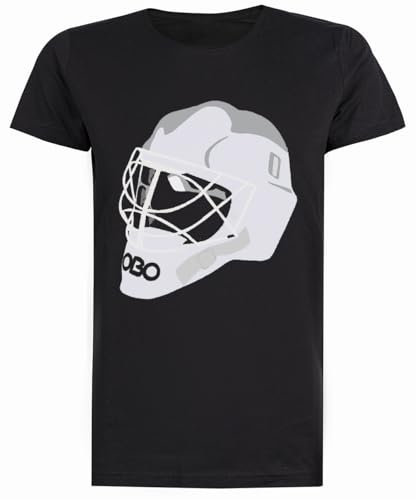 Feldhockey-Torwarthelm Schwarzes Damen-T-Shirt Mit Regulären Kurzen Ärmeln