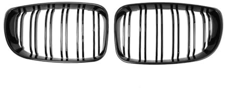 ZSQWRFRG Kühlergrill Für E81 E87 E82 E88 128I 130I 135I 2007-2011 Auto Vorderen Stoßfänger Niere Grille Racing Grills Gitter Dual Lamellen Grill Nebelscheinwerfer Gitter