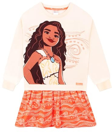 Disney Kleid Mädchen Vaiana | Prinzessin Kleid Mädchen | Sweatshirtkleid