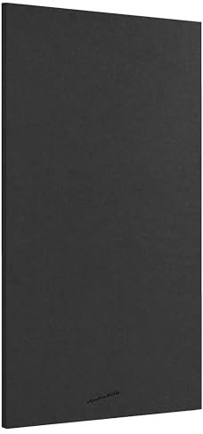 AudioSilk Panneau Acoustique, Large, 116 x 58cm, Noir
