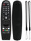 FunWorth Funda de Silicona para Mando a Distancia (2 Unidades), Compatible con LG AN-MR600/MR650/MR18BA/MR19BA/MR20GA Magic Smart TV Remote, a Prueba de Golpes, Antideslizante y con cordón