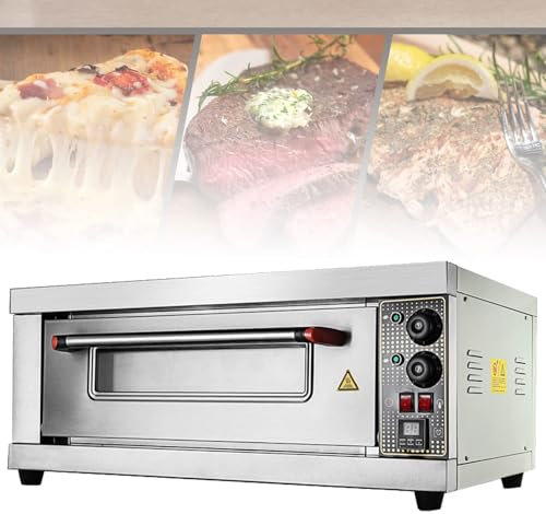 HQYMXYGEUR Electric Pizza Oven Maker,Portable Outdoor Fired Pizza Oven,Stainless Steel Snack Toaster Oven,for Home Restaurant