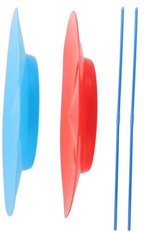 SUPVOX 2Pezzi Piatti Abilità Piatto Rotante Morbido per Performance Adatto e Adulti Giochi Divertenti per Feste e Spettacoli