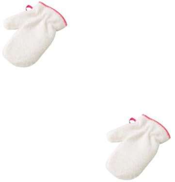 Baluue 2pcs Kitchen Cleaning Gloves Bamboo Fiber Dishwasher Glove Non-slip Wash Dishes Cars Windows Easy to Clean Random Color