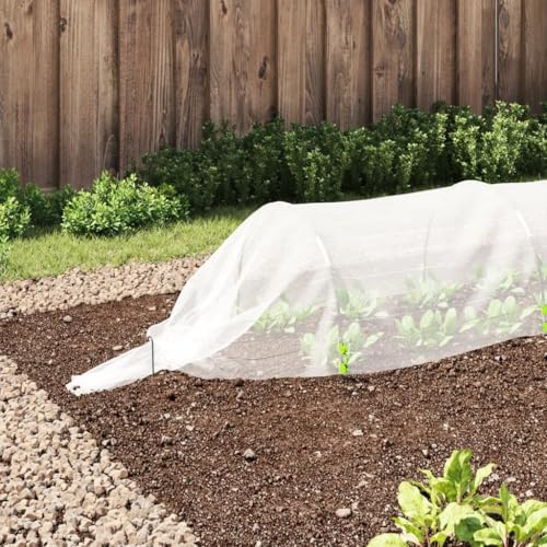 AJJHUUKI Serres de jardin tunnel en fibre de verre et polypropylène 1,5 x 5 m