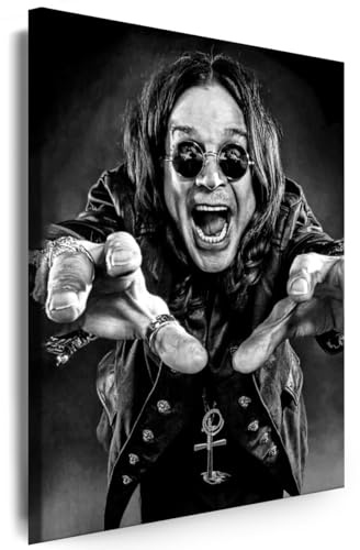 Myartstyle Leinwand Bilder Ozzy Osbourne Musik Heavy-Metal-Legende Kunstdruck Wandbilder (40x60 cm)