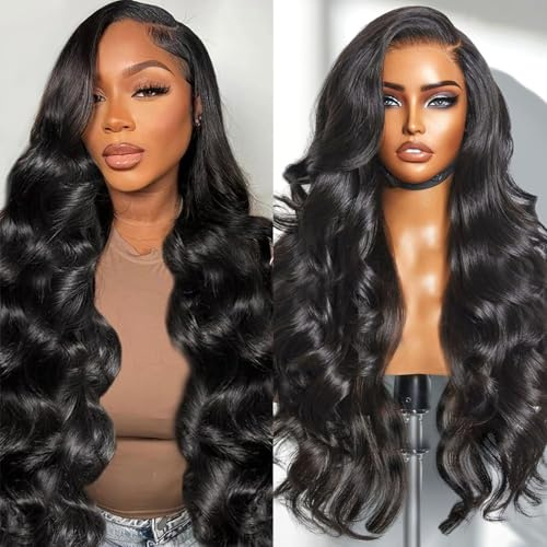 Junemet 18 Zoll Echthaar Perücke 200% Dichte 13x4 HD Lace Front Human Hair Wig Body Wave Perücke Damen Echthaar Glueless Wig Human Hair 100% Brasilianisch Natürlich Pre Plucked