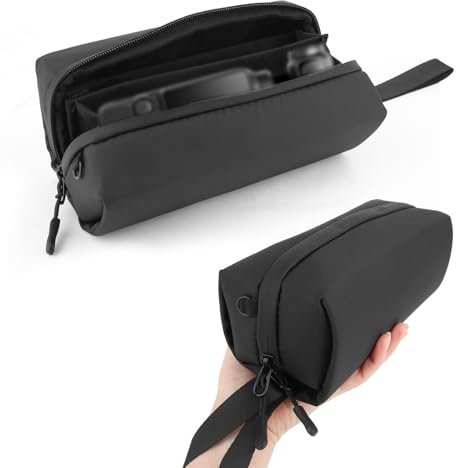 Camera Carrying Case for DJI Osmo Pocket 3, Compact & Portable Travel Storage Bag Waterproof Protective Pouch with Zipper for Camera & Accessories