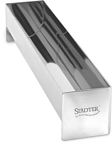 Städter - 622098 Profi Pasteten- und Terrinenform halbrund - 30 x 6 x 6 cm - Edelstahl rostfrei