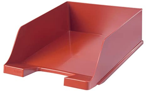 HAN Briefablage XXL C4, extra hohe Ausführung, Schreibtisch Organizer, Bürobedarf, Büromaterial, Briefkorb, Dokumentenablage, 1047-17, rot