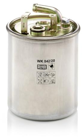 MANN-FILTER, WK 842/20 Kraftstofffilter | Für PKW, Schutz des Kraftstoffsystems, Injektorschutz, Zuverlässige Kraftstoffversorgung, Echte OE-Technologie