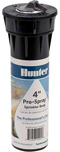 Hunter Industries PROS-04 Hunter Pro - Aspersor emergente de 4 Pulgadas, Color Negro